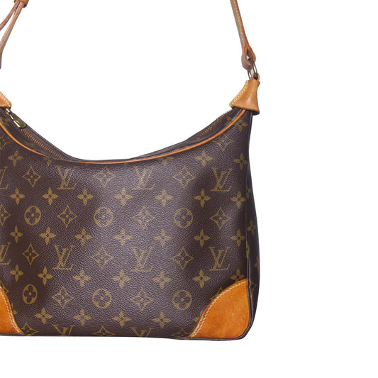 Louis Vuitton Boulogne Monogram Vanchetta Leather Handbag