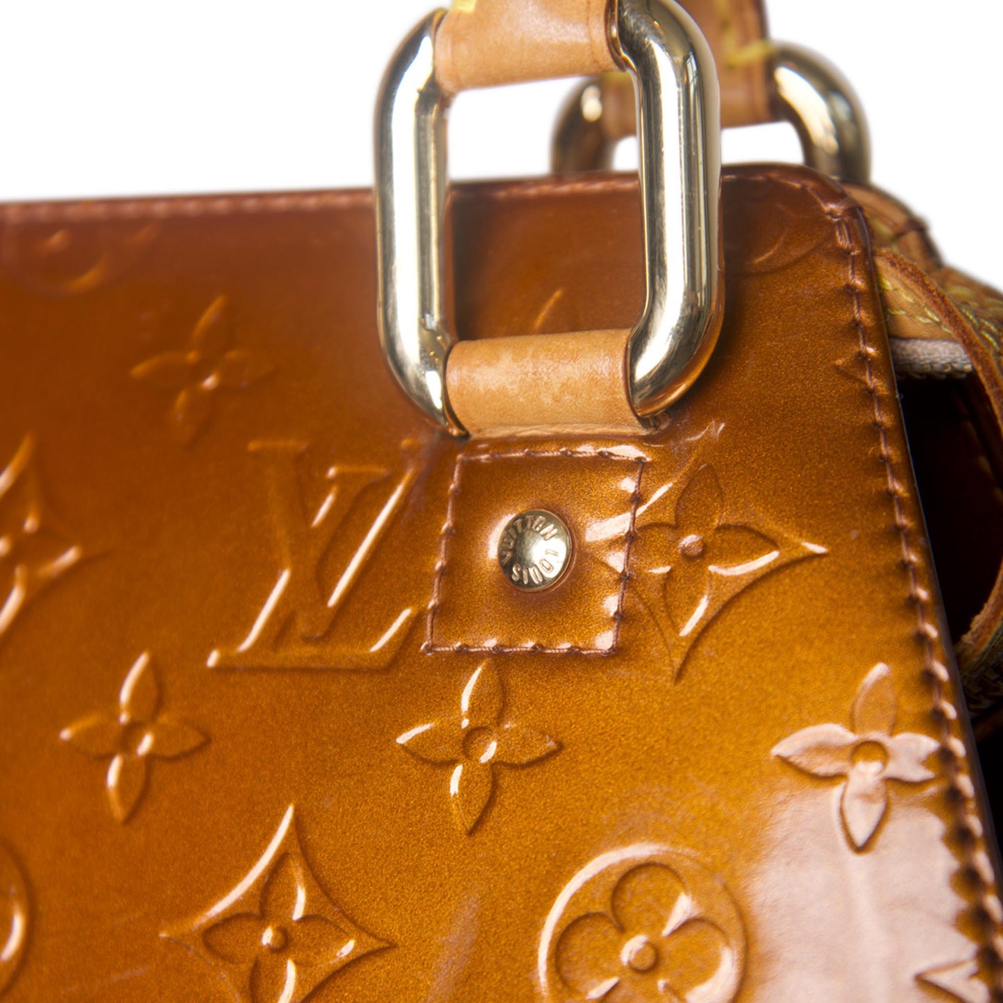 Louis Vuitton Vernis Forsythe Bronze Handbag