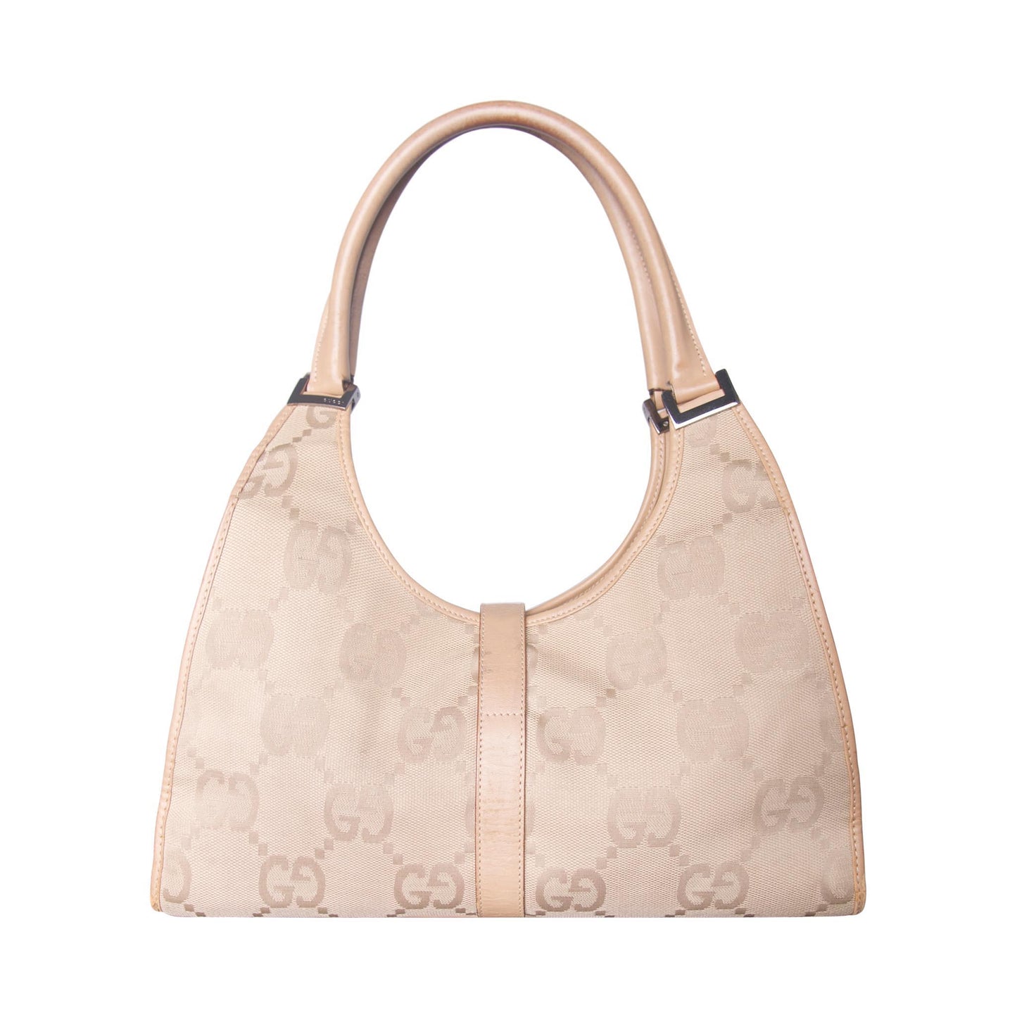 Gucci GG Canvas Beige Jackie 1961 Handbag