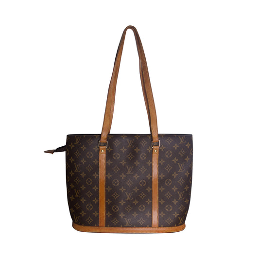 Louis Vuitton Babylone Monogram Vanchetta Leather Strap Tote Bag