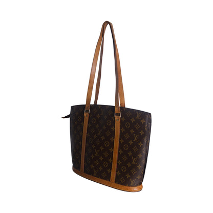 Louis Vuitton Babylone Monogram Vanchetta Leather Strap Tote Bag