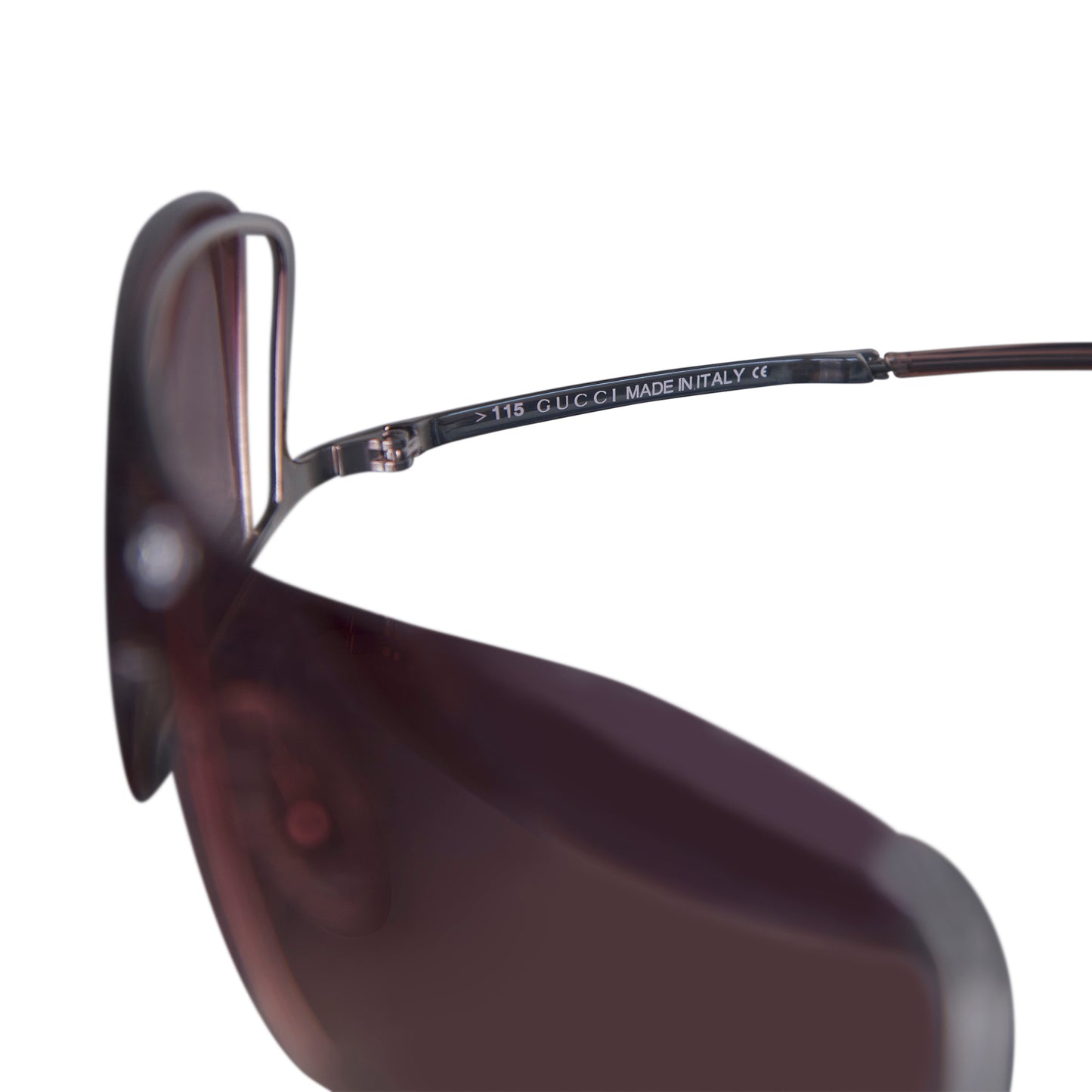 Gucci GG 1709/S Wire Frame Shield Gradient Sunglasses