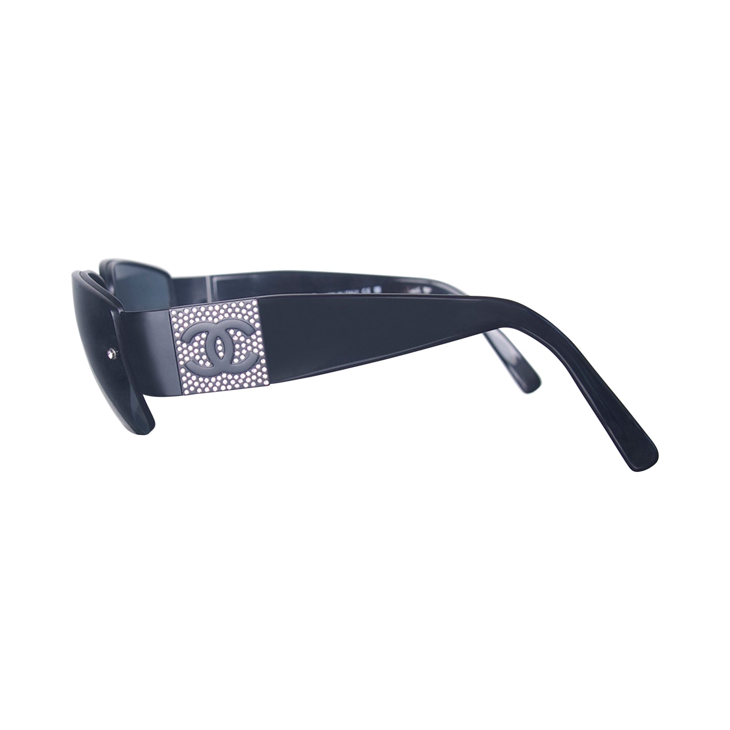 Chanel CC 4117-B Black Rimless Diamonte Sunglasses