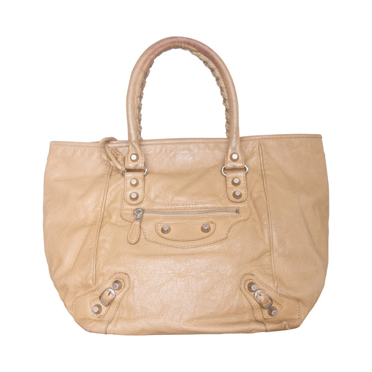 Balenciaga Party Time Braided Handle City Bag