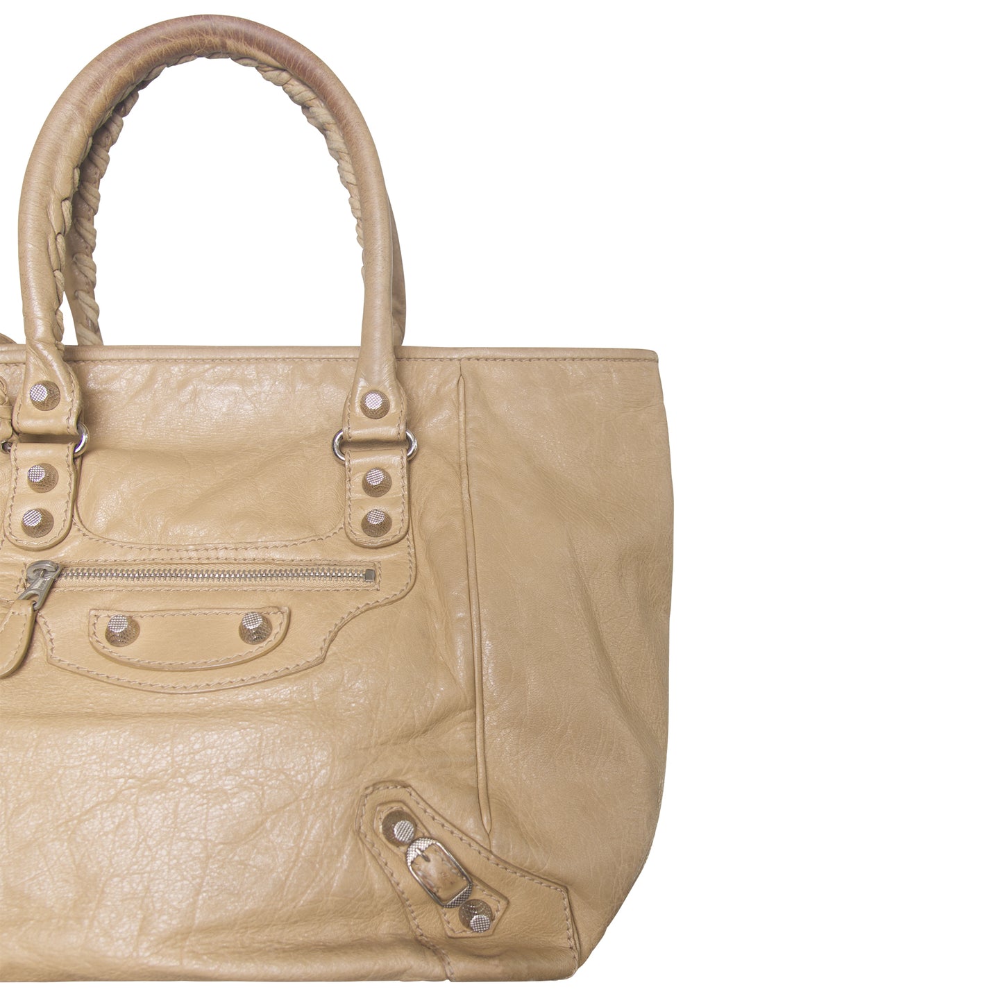 Balenciaga Party Time Braided Handle City Bag