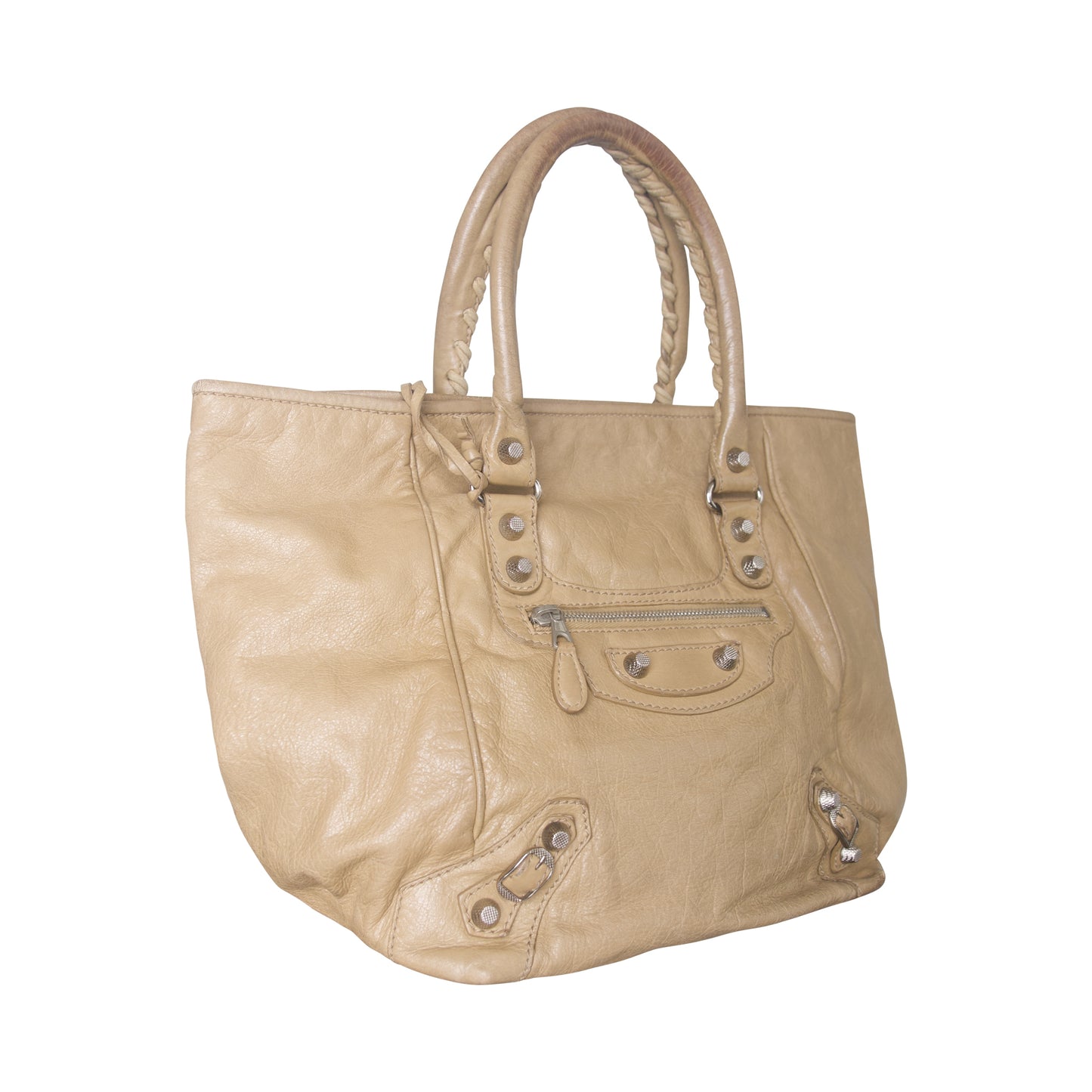 Balenciaga Party Time Braided Handle City Bag
