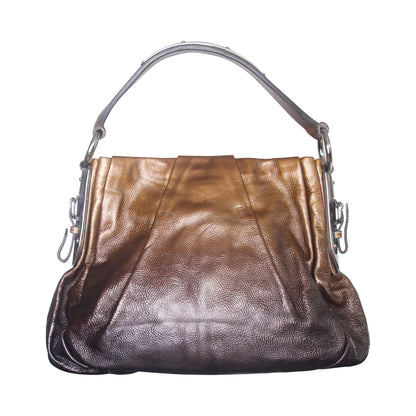 2000 Prada Naplak Sfumata Hardware Detailed Dualtone Hobo Bag