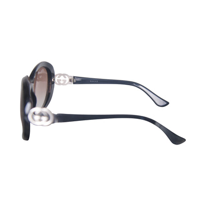 Gucci GG 2988/S Monogram Temple Oval Sunglasses