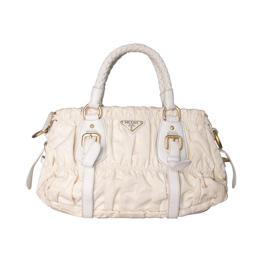 Prada Nylon Gaufre Tessuto Satchel Bag