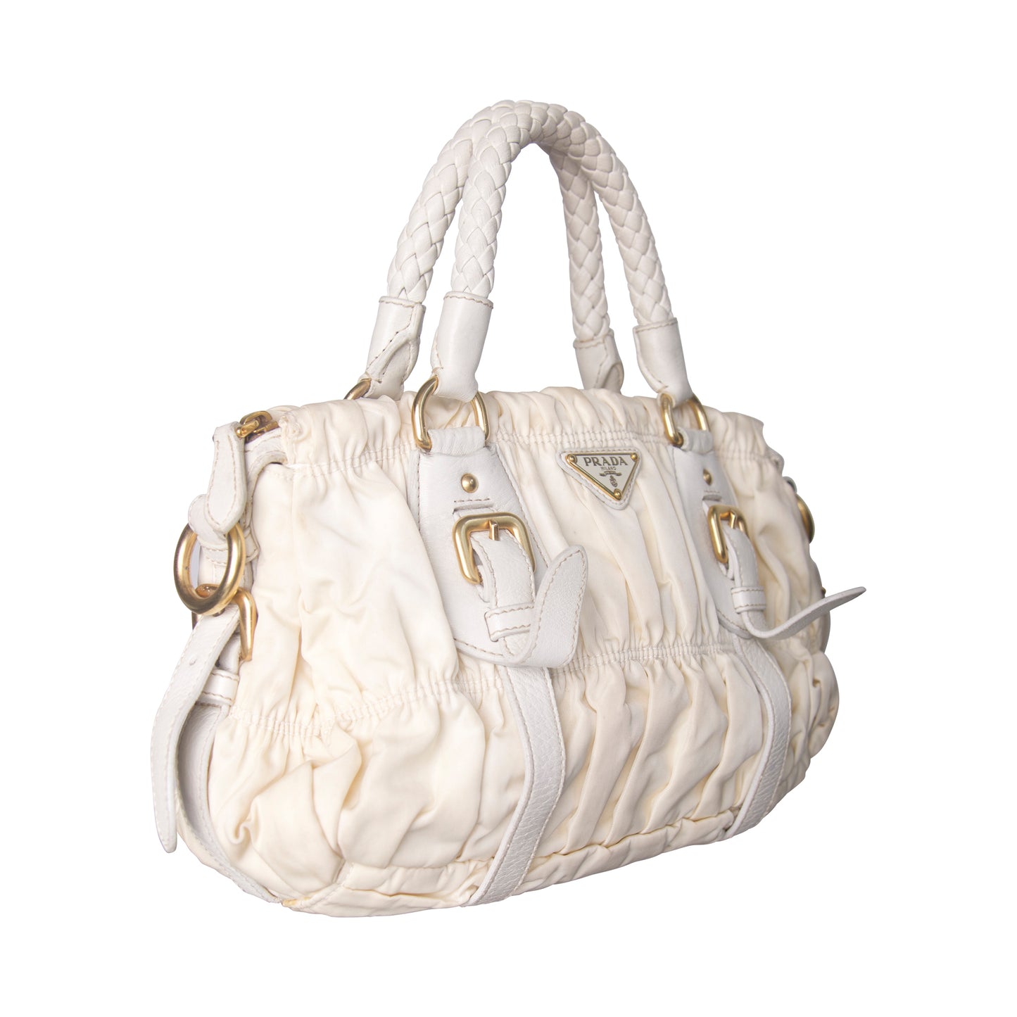 Prada Nylon Gaufre Tessuto Satchel Bag