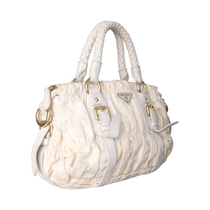 Prada Nylon Gaufre Tessuto Satchel Bag