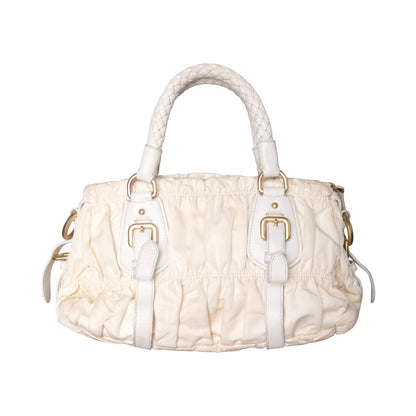 Prada Nylon Gaufre Tessuto Satchel Bag