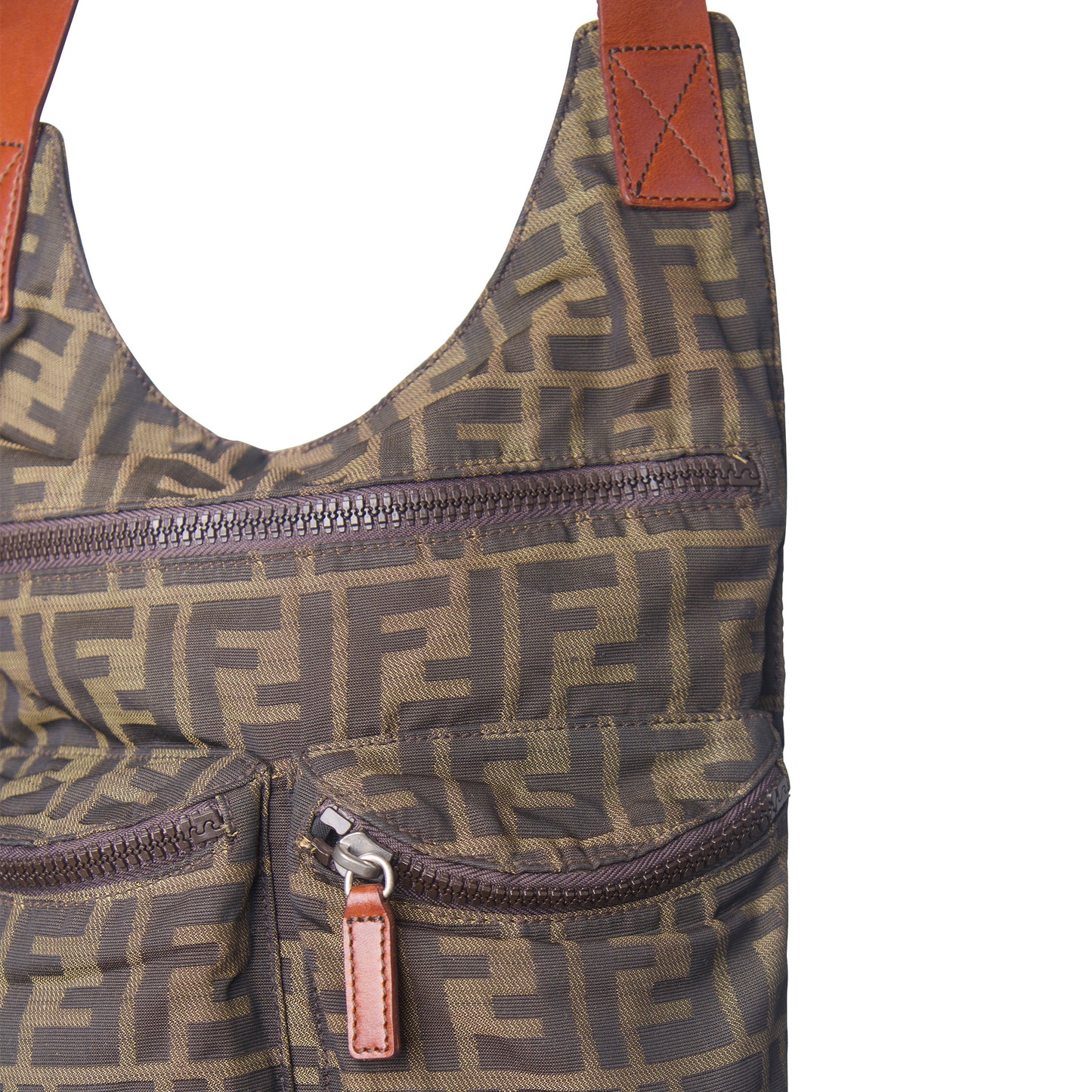 Fendi Zucca Canvas Messenger Bag