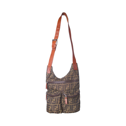 Fendi Zucca Canvas Messenger Bag