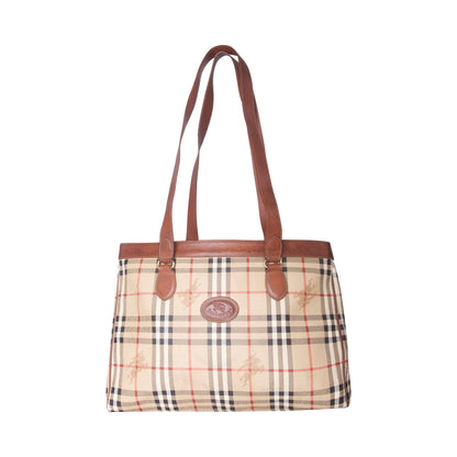Burberry Classic Nova Check Haymarket Tote Bag