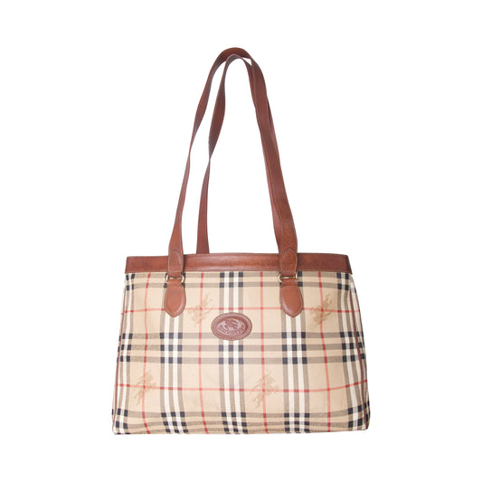 Burberry Classic Nova Check Haymarket Tote Bag