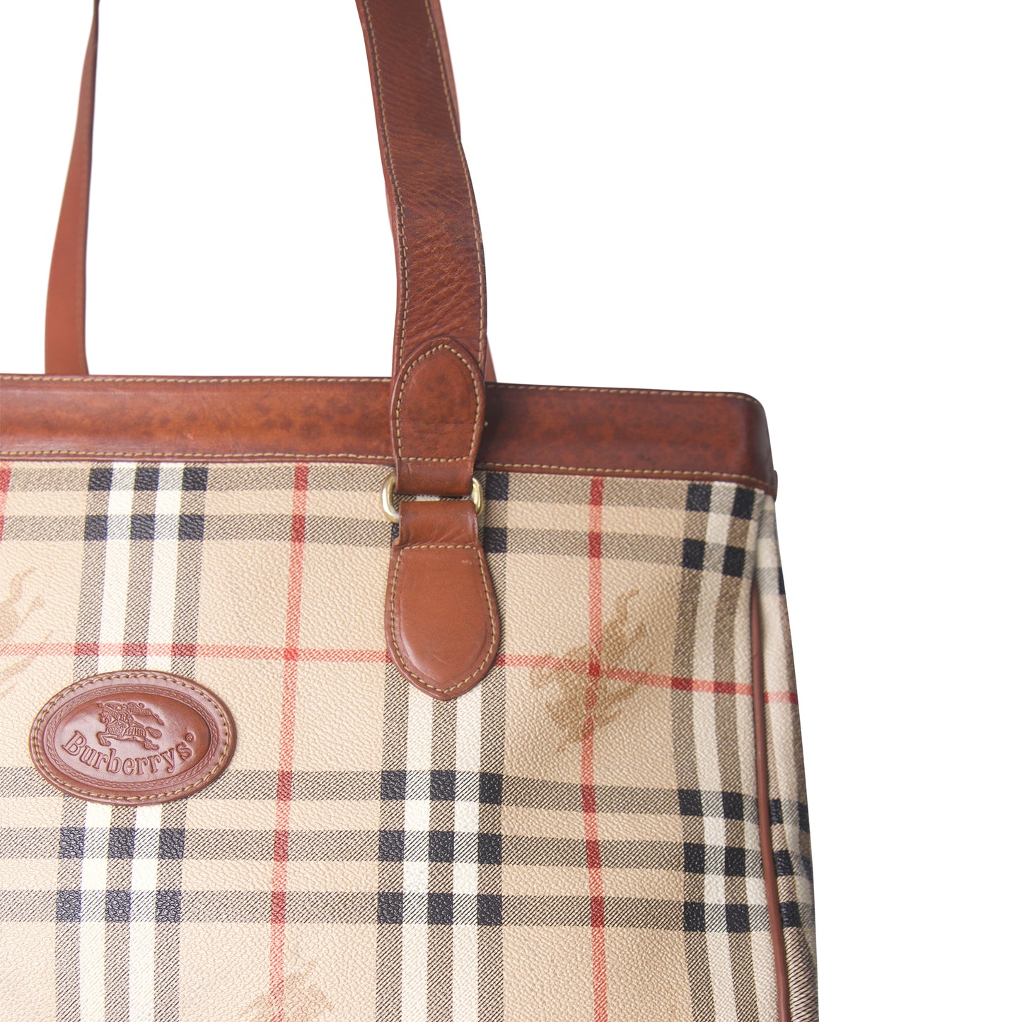 Burberry Classic Nova Check Haymarket Tote Bag