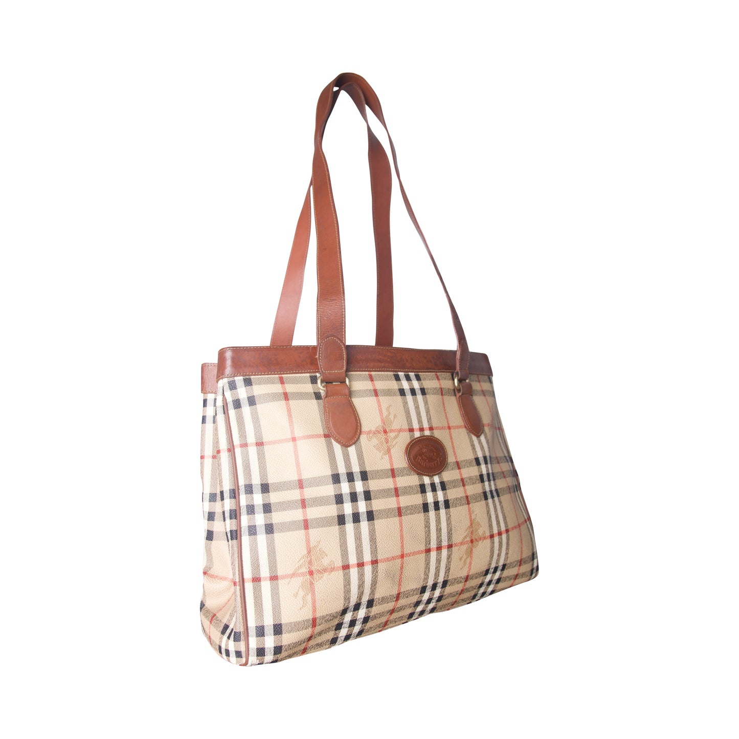 Burberry Classic Nova Check Haymarket Tote Bag