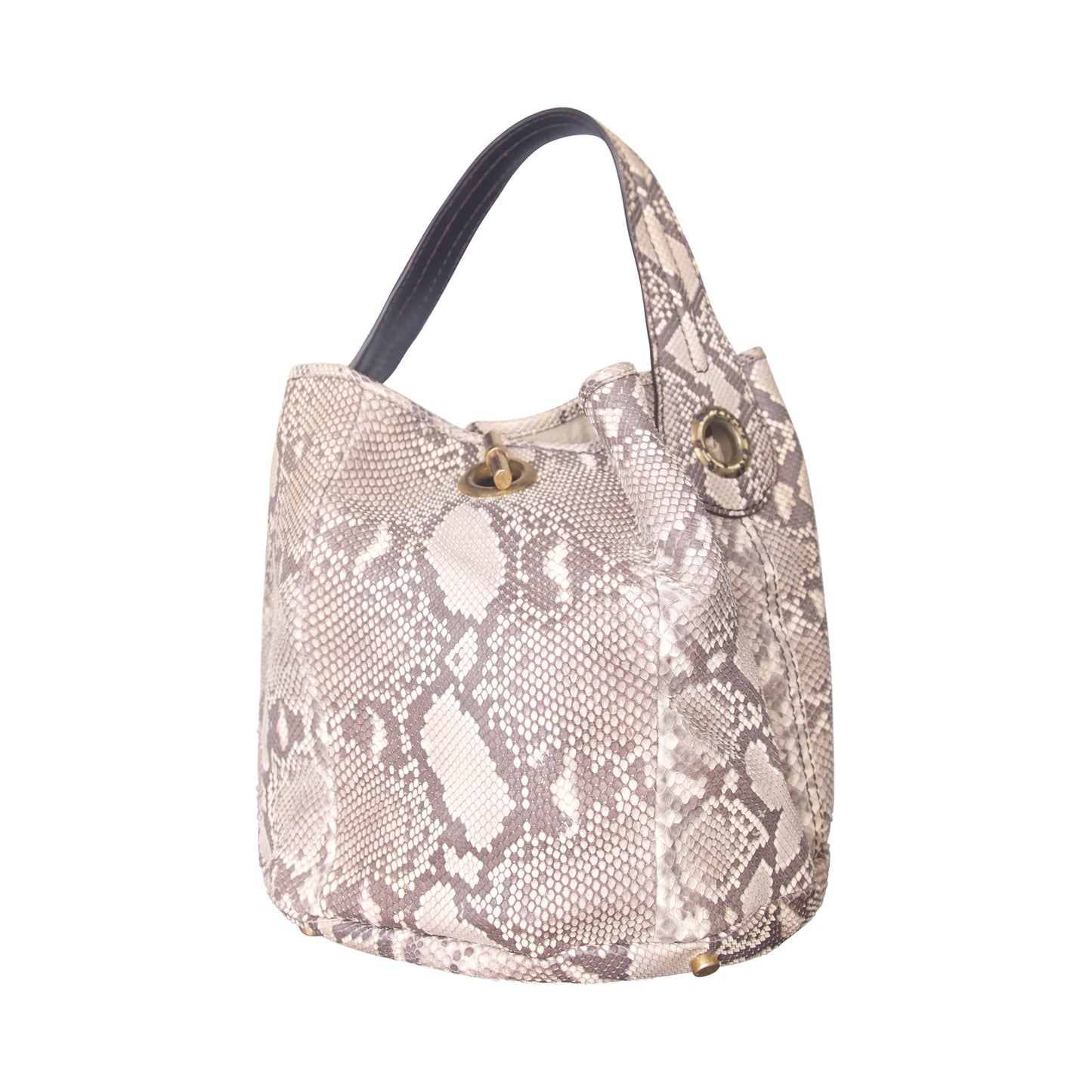 Yves Saint Laurent Rive Gauche Python Leather Handbag