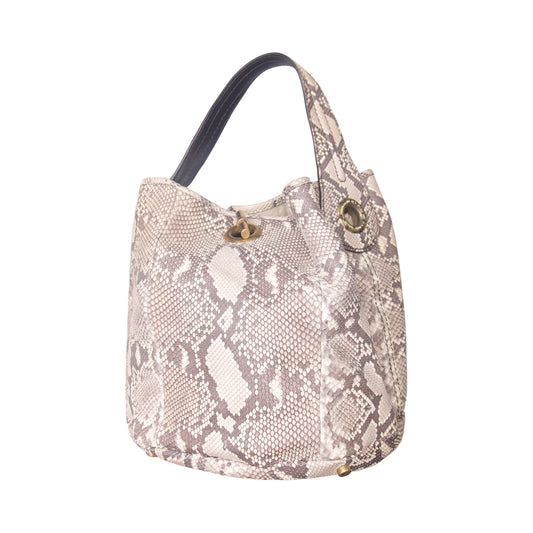 Yves Saint Laurent Rive Gauche Python Leather Handbag