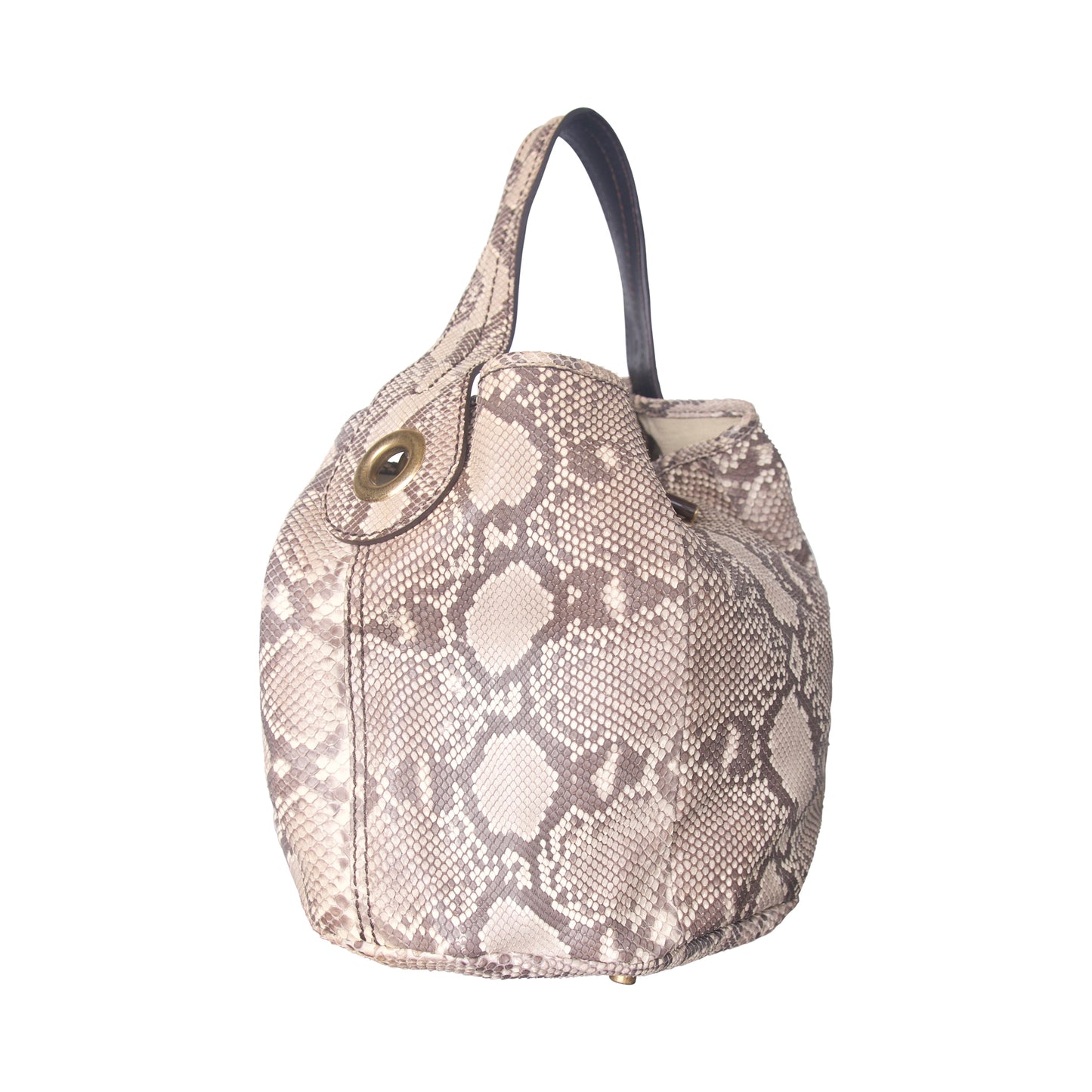 Yves Saint Laurent Rive Gauche Python Leather Handbag