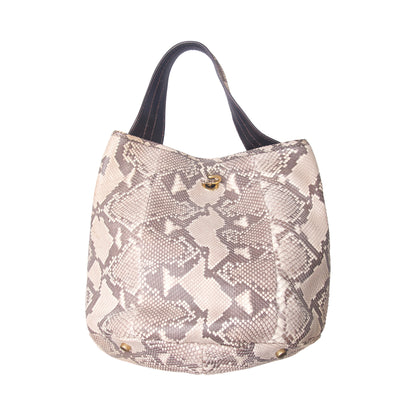 Yves Saint Laurent Rive Gauche Python Leather Handbag