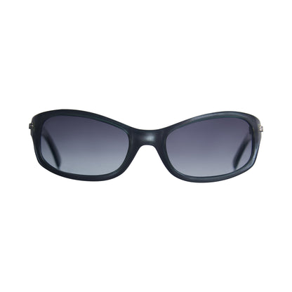 Dolce & Gabbana 2053 Metallc Blue Frame Wrap Sunglasses