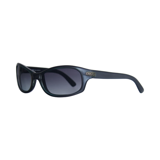 Dolce & Gabbana 2053 Metallc Blue Frame Wrap Sunglasses