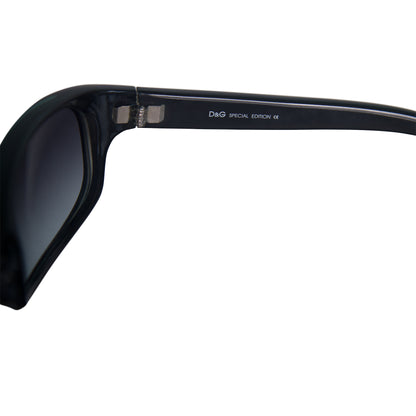 Dolce & Gabbana 2053 Metallc Blue Frame Wrap Sunglasses