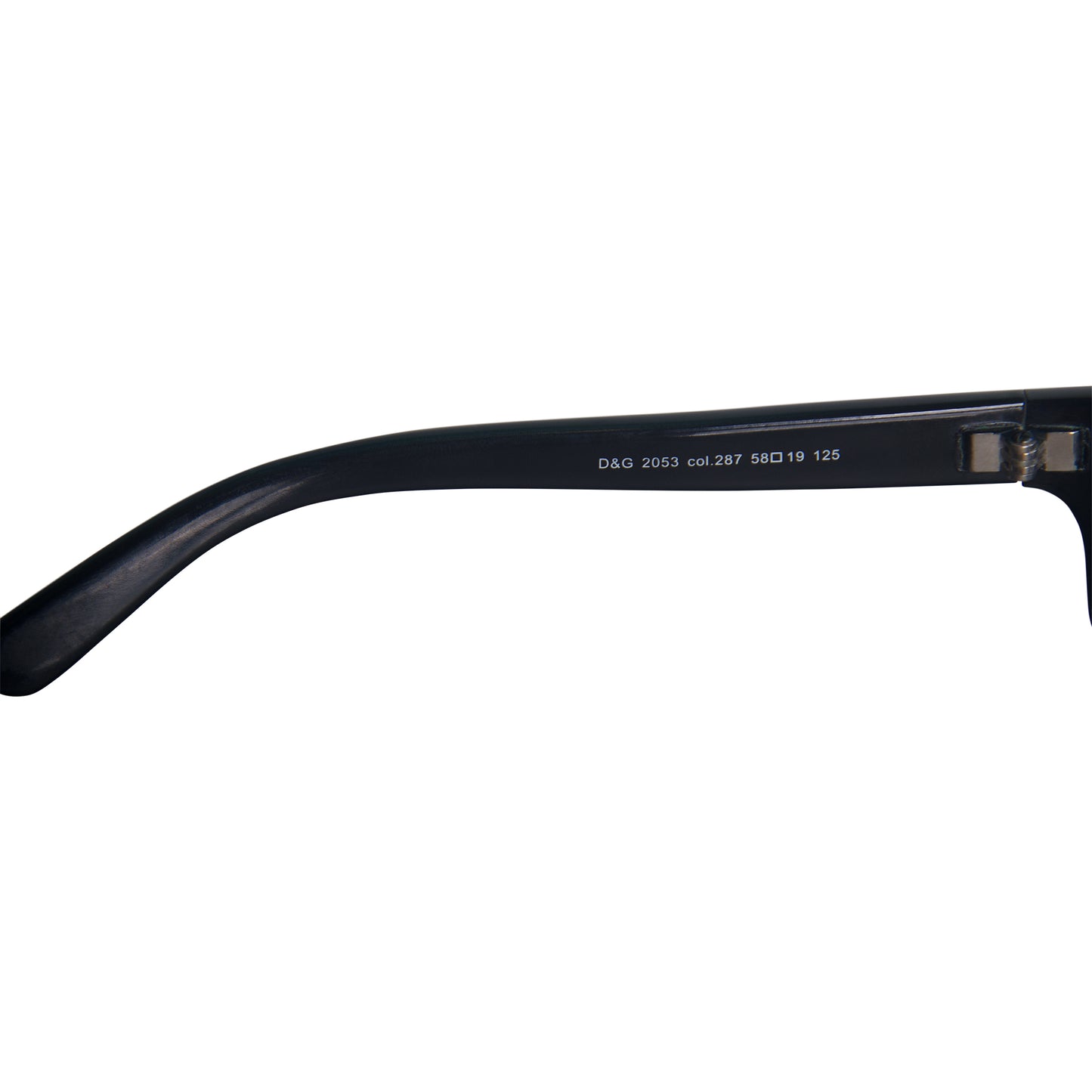 Dolce & Gabbana 2053 Metallc Blue Frame Wrap Sunglasses