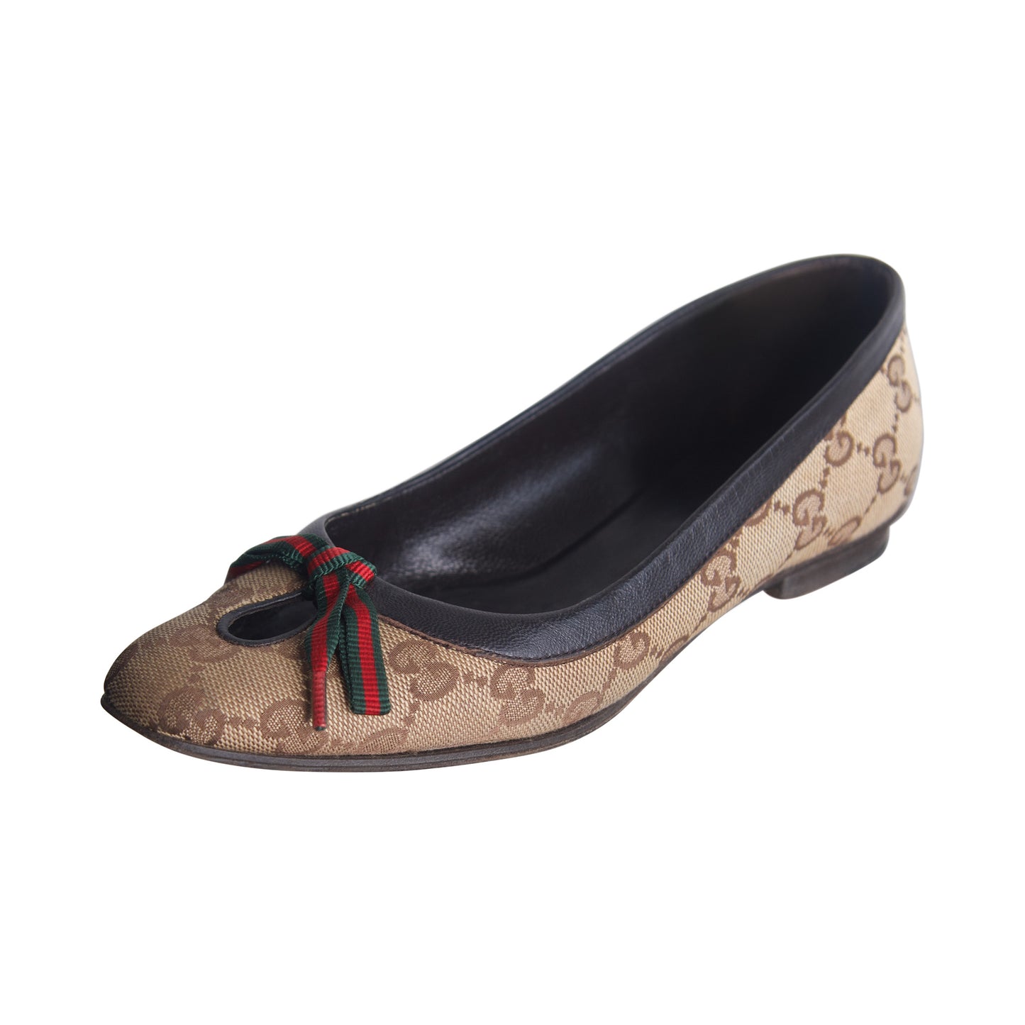 Gucci Mayfair GG Monogram Canvas Ballerina Flats