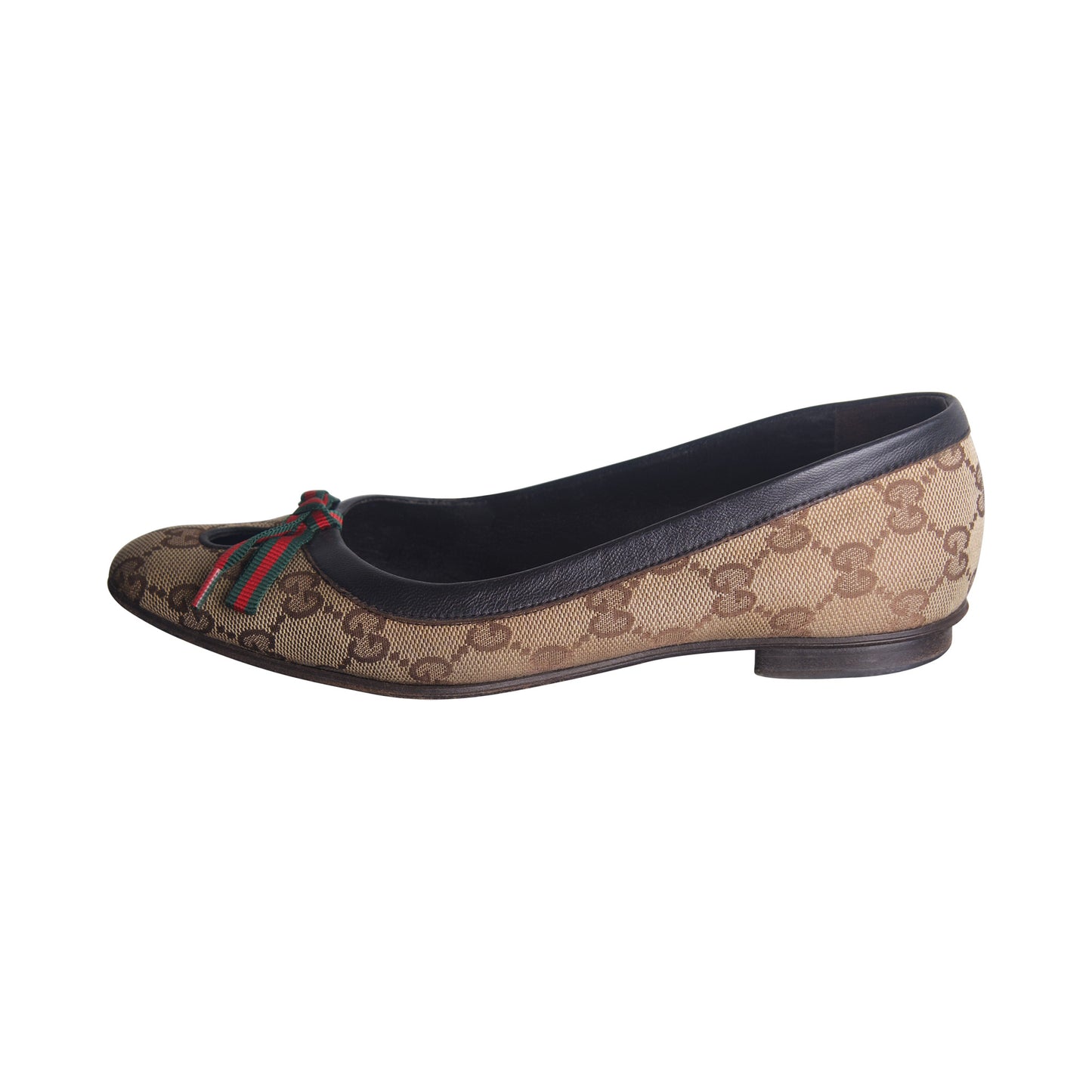 Gucci Mayfair GG Monogram Canvas Ballerina Flats