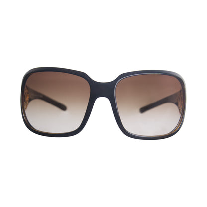 2007 Chanel 6023 Gold Embelem Oversized Brown Frame Sunglasses