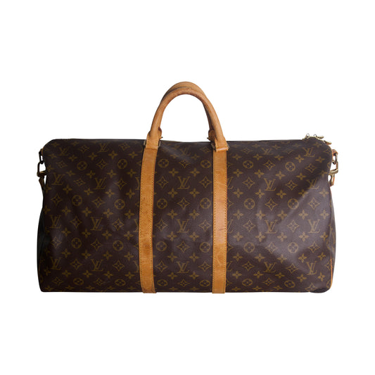 Louis Vuitton Bandouliere 50 Vanchetta Leather Keepall Bag