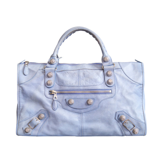 Balenciaga Light Blue Giant 21 Work Bag
