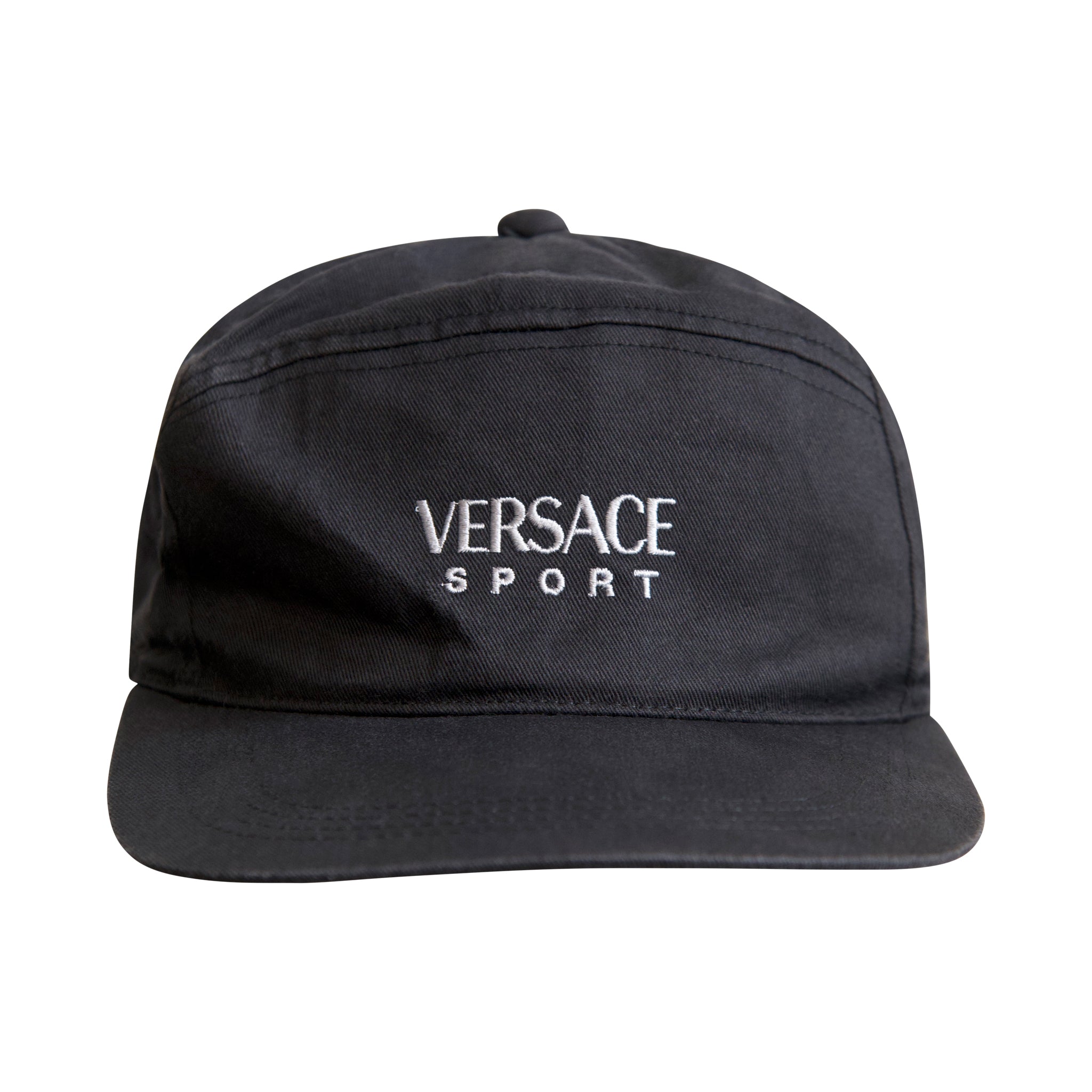 Vintage 90sオールドVERSACE SPORTバケットハット黒ナイロンS 