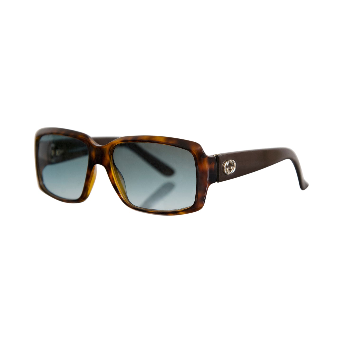 Gucci GG 3506/S Brown Tortoise Shell Block Frame Sunglasses