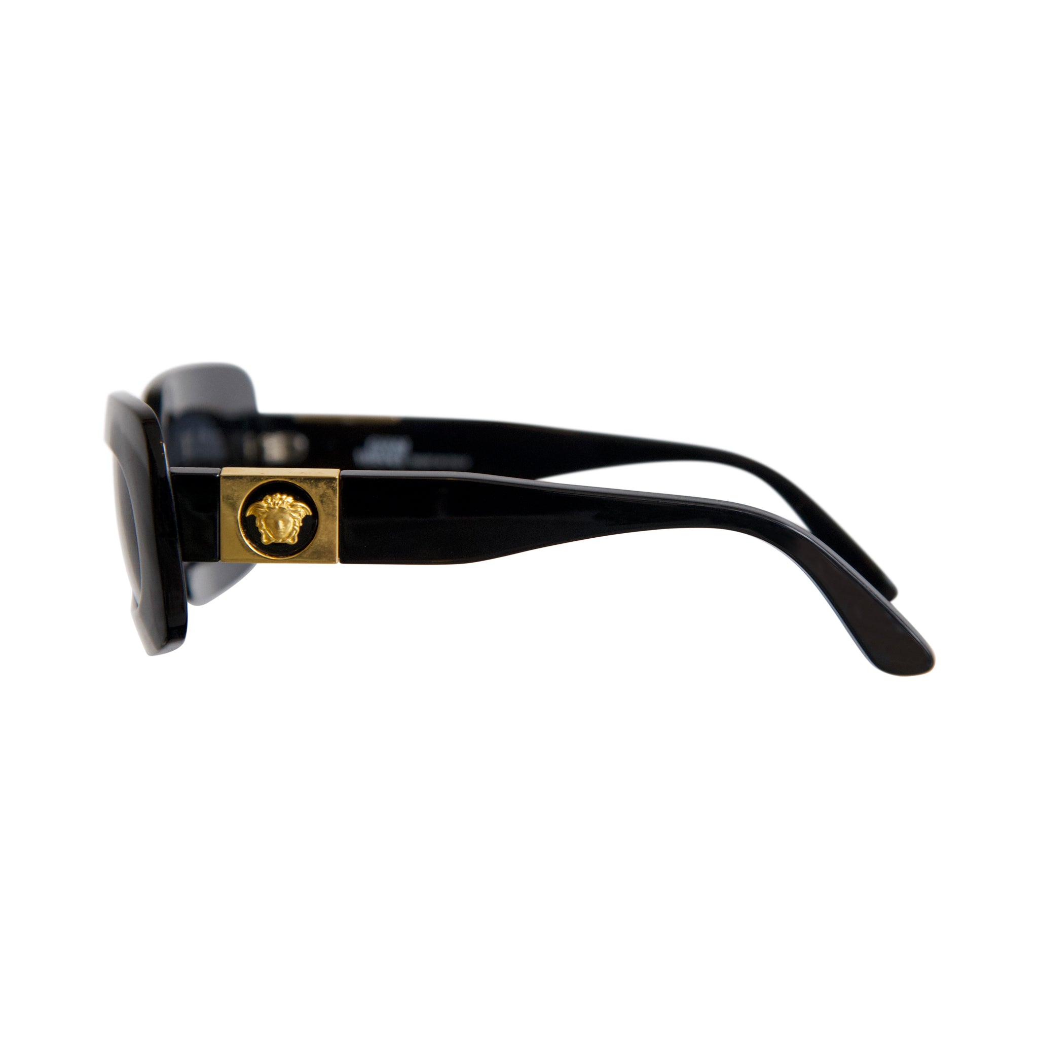 Gianni Versace 416/C 825 Gold Medusa Logo Black Block Frame