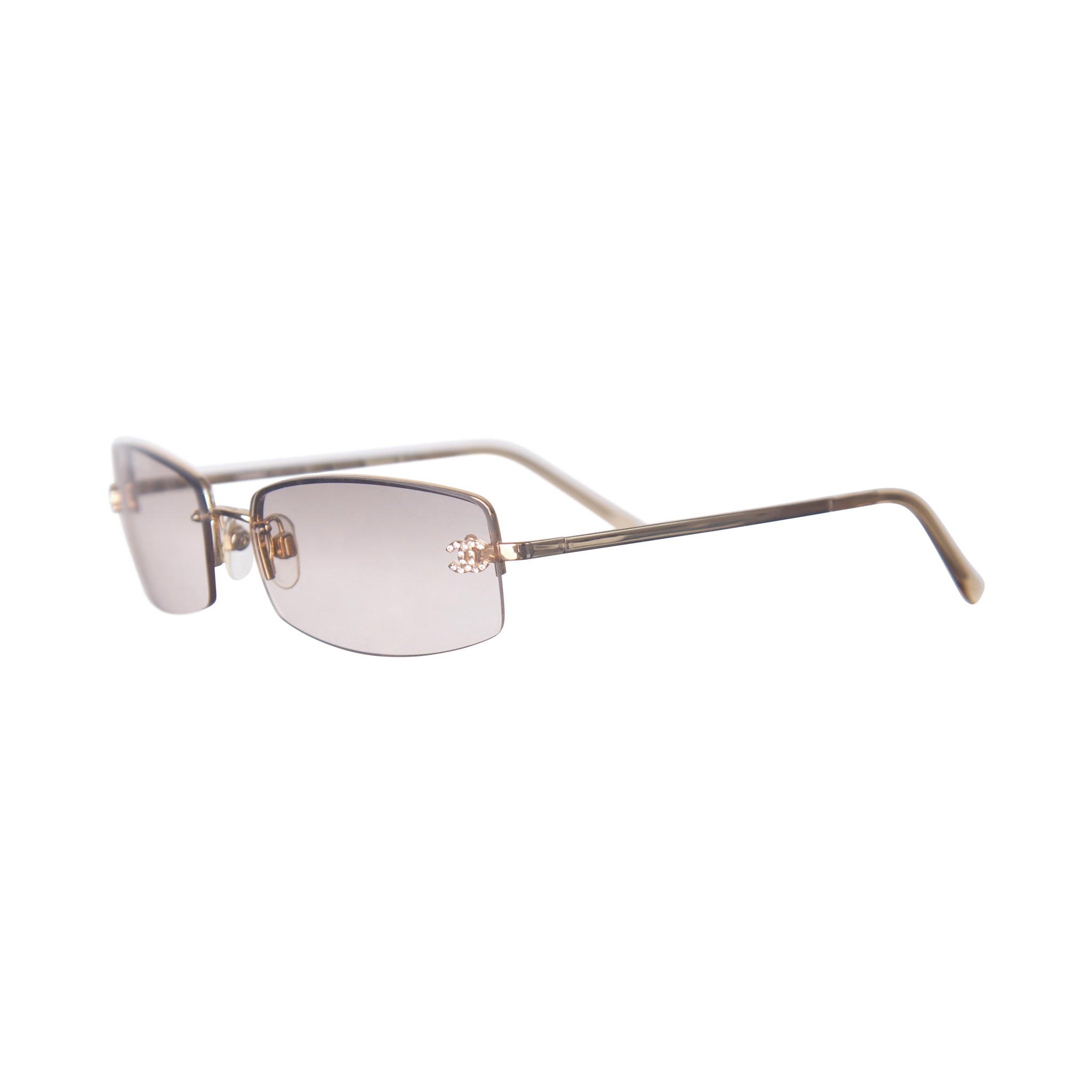Chanel 4093-B Rimless Tinted CC Sunglasses – Vintage