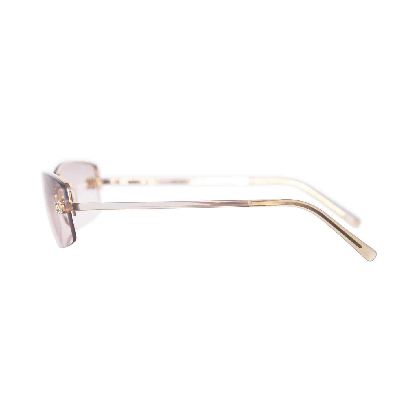 Chanel 4093-B Rimless Tinted CC Sunglasses