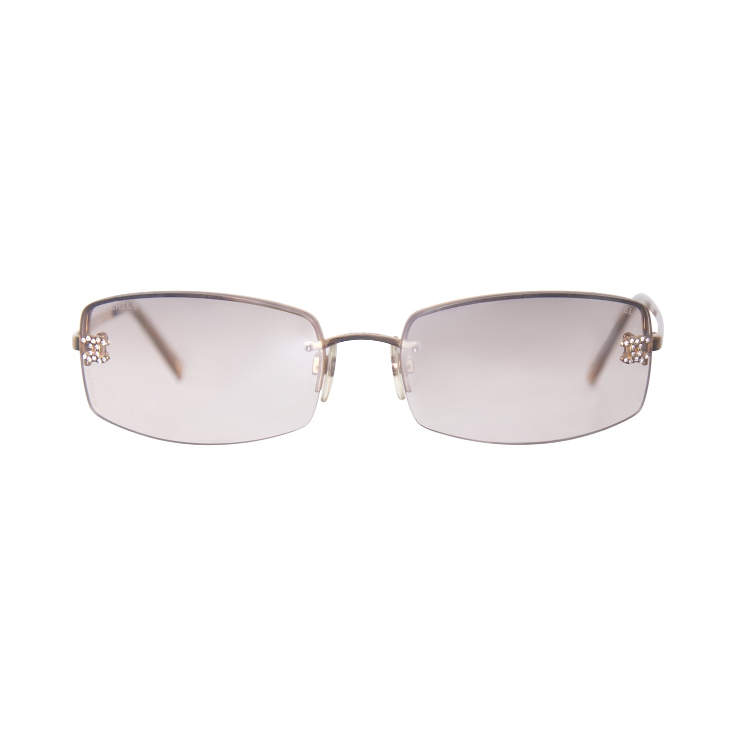 Chanel 4093-B Rimless Tinted CC Sunglasses