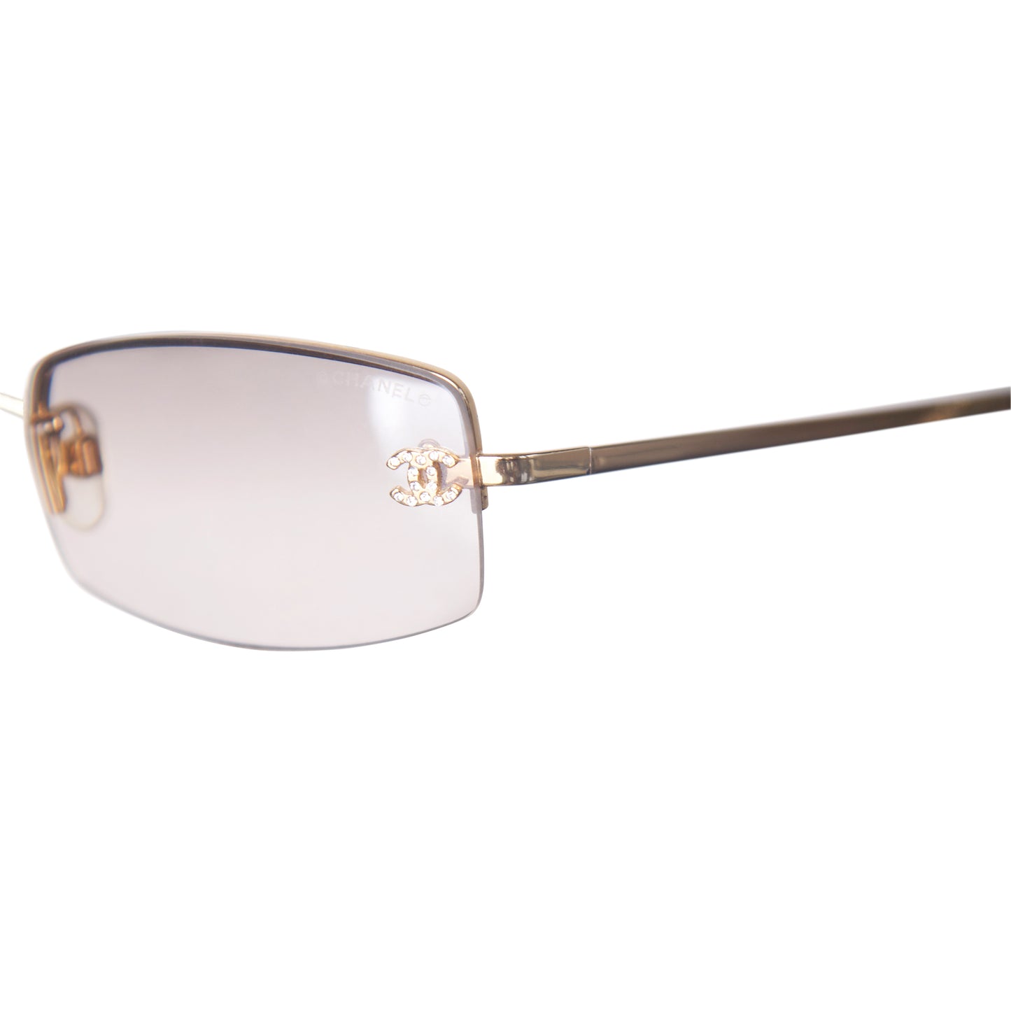 Chanel 4093-B Rimless Tinted CC Sunglasses