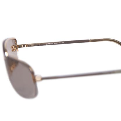 Chanel 4093-B Rimless Tinted CC Sunglasses