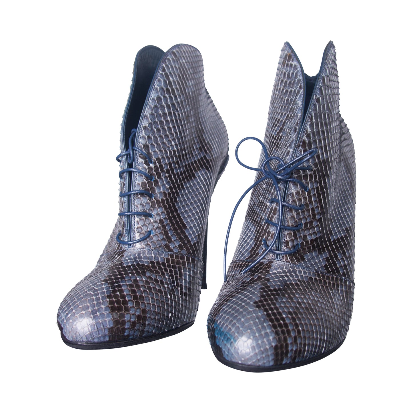 Gucci Python Leather Lace Up Booties (UK 4.5)