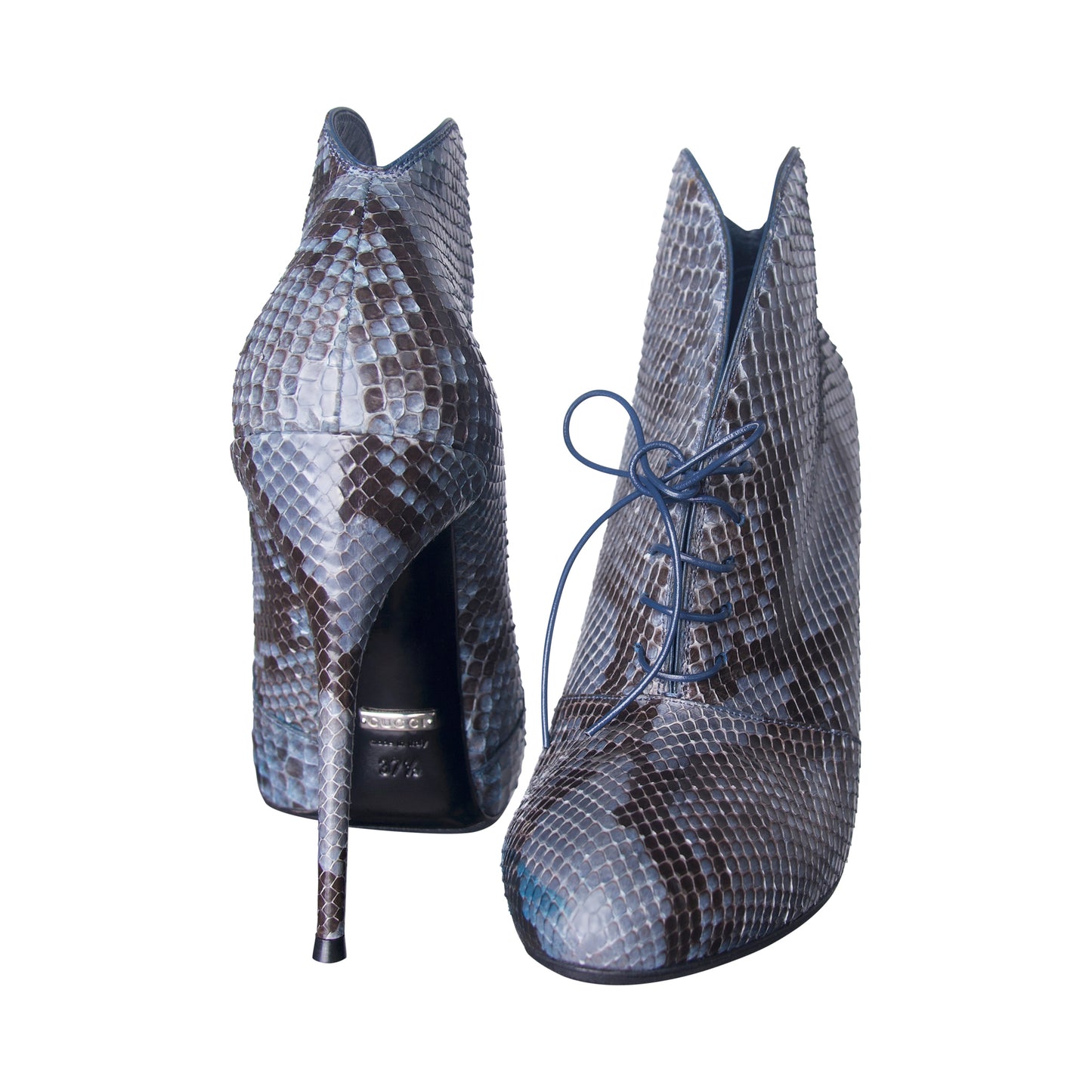 Gucci Python Leather Lace Up Booties (UK 4.5)