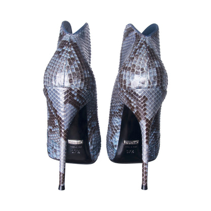 Gucci Python Leather Lace Up Booties (UK 4.5)