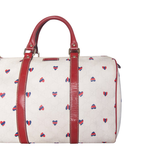 Gucci Heart Print Boston Bag. FA : 276