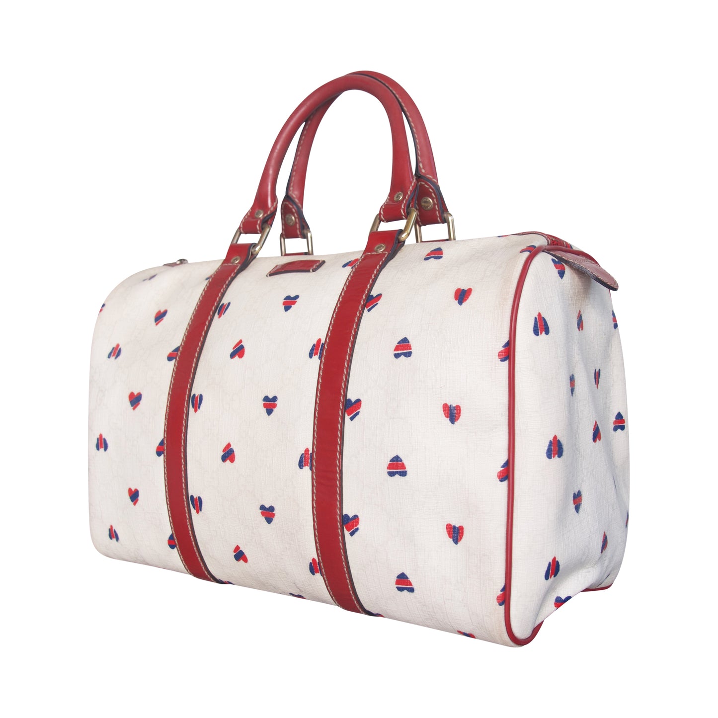 Gucci Heart Print Boston Bag. FA : 276