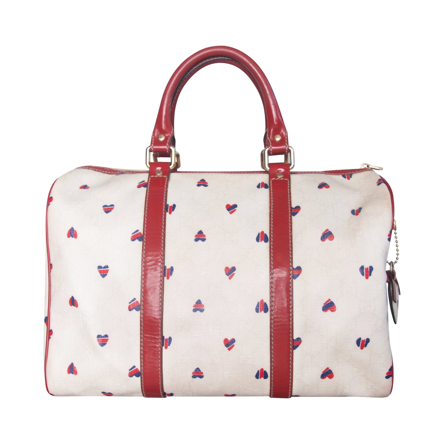 Gucci Heart Print Boston Bag. FA : 276
