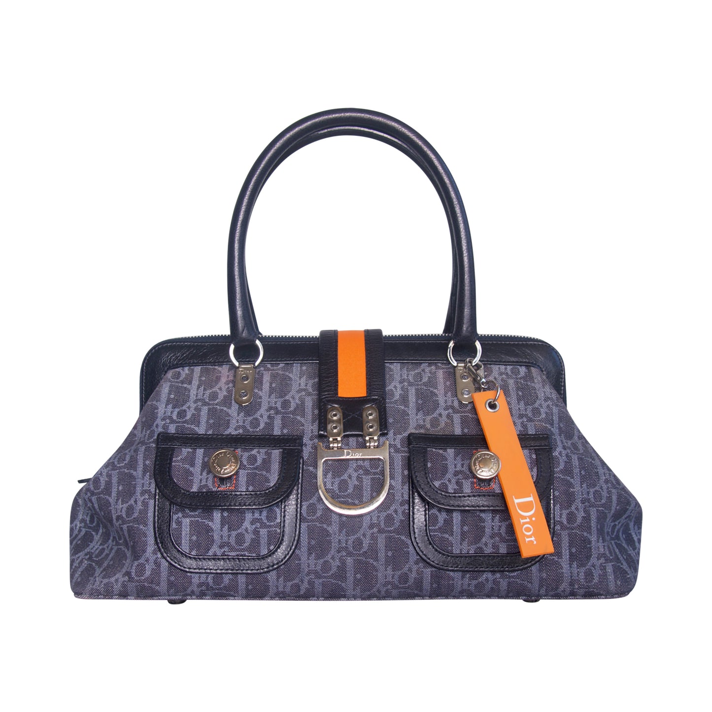 2005 Christian Dior Flight Frame Monogram Satchel